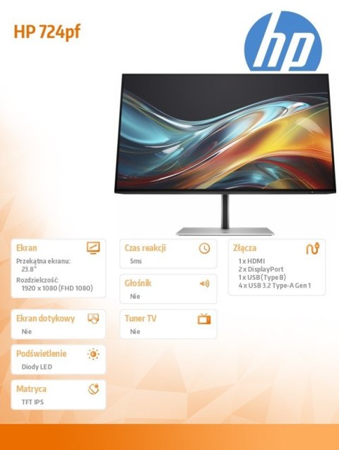 Monitor S7 Pro 724pf FHD 8X530AA HP Inc.