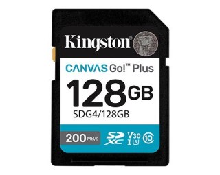 Karta pamięci SD 128GB Canvas Go Plus 200/MB/s C10 U3 V30 Kingston