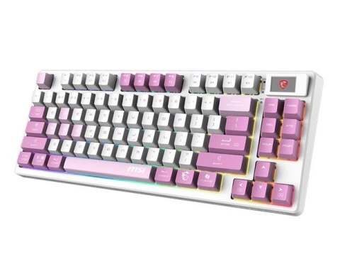 Klawiatura gamingowa Forge GK600 TKL W Violet US MSI