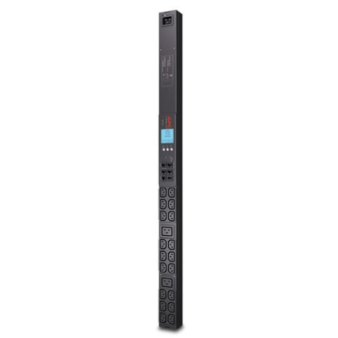 AP8858 Rack PDU 2G, Metered, ZeroU, 20A/208V, 16A/230V, (18) C13 & (2) C19 APC