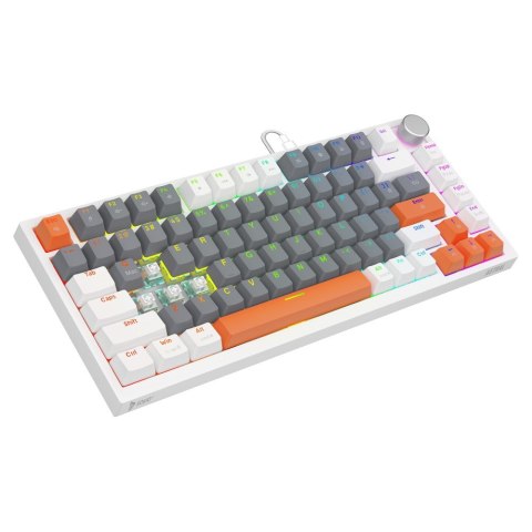 Klawiatura magnetyczna ASTRAL White OUTEMU White jade RGB 3 kolory keycapów Savio