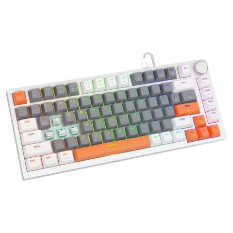 Klawiatura magnetyczna ASTRAL White OUTEMU White jade RGB 3 kolory keycapów Savio