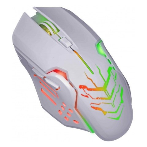 Mysz gamingowa bezprzewodowa KATANA RF 3200DPI 7P Biała Defender