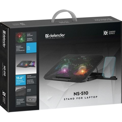 Podstawka chłodząca NS-510 2W 2XUSB RGB 15.6 cala Defender