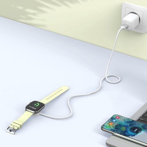 Ładowarka indukcyjna do Apple Watch USB-C 3W 1m - biała Tech-Protect