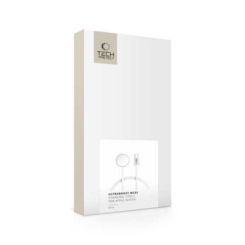 Ładowarka indukcyjna do Apple Watch USB-C 3W 1m - biała Tech-Protect