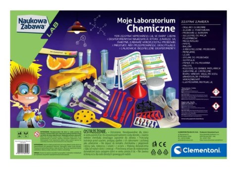Naukowa Zabawa Moje Laboratorium Chemiczne Język Polski Clementoni 60250 Clementoni
