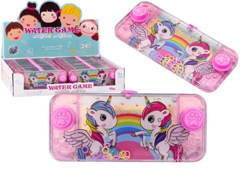 Gra Wodna Konsola Zręcznościowa Różowa Mini Jednorożce Pad Konsola LEAN TOYS