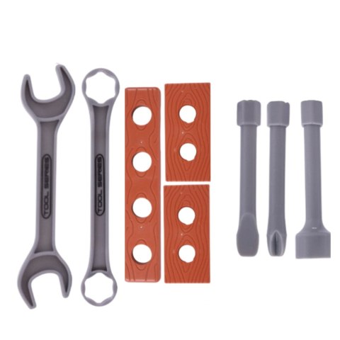 Warsztat Małego Majsterkowicza Wiertarka Stołowa Narzędzia Akcesoria 18 el. LEAN Toys