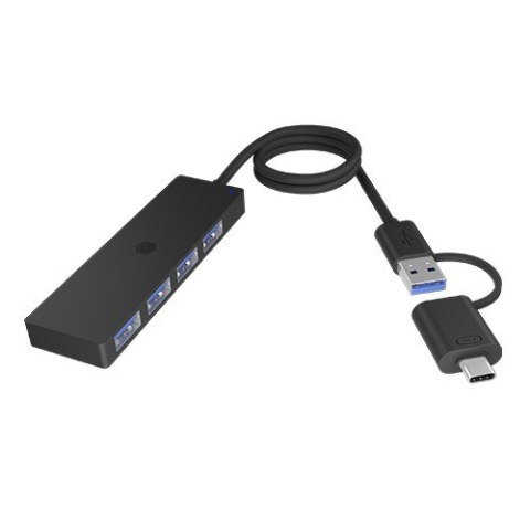 Hub IB-HUB1424-C3 4-Port USB Typ-A, złącze Typ-C/A IcyBox