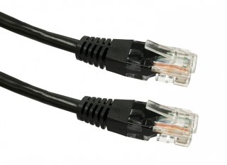 Kabel Patchcord miedziany kat. 5e RJ45 UTP 3m czarny TB