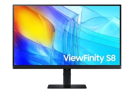 Monitor 27 cali ViewFinity S80D IPS 3840x2160 UHD 16:9 1xHDMI 1xDP 3xUSB 3.0 5ms PinP/PbyP 60Hz HAS+PIVOT płaski 3YOn-Site (LS27 Samsung