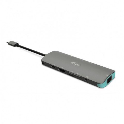 Stacja Dokująca USB-C Metal Nano 1x HDMI 4K Ultra HD 3840 x 2016 @ 30Hz 1x czytnik SD 1x czytnik micro SD 1x Ethernet GLAN RJ-4 I-tec