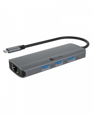 Stacja dokująca IB-DK4034a-CPD 6w1, HDMI,USB,PD,LAN IcyBox