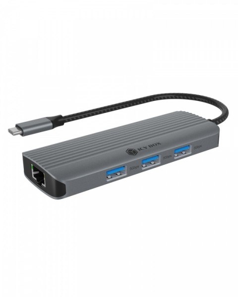 Stacja dokująca IB-DK4034a-CPD 6w1, HDMI,USB,PD,LAN IcyBox