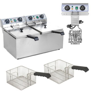 Frytownica elektryczna dwukomorowa TIMER 2x9L Royal Catering
