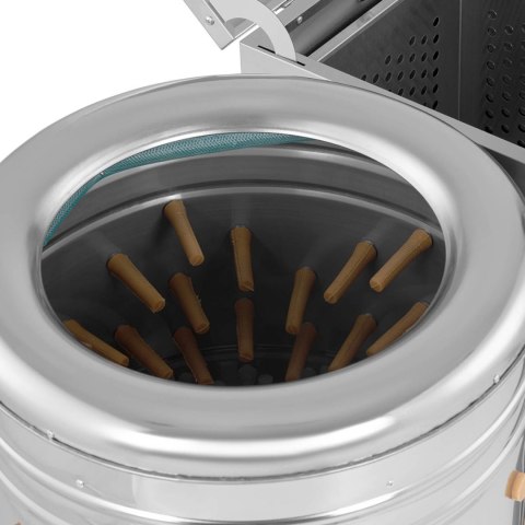 Skubarka oparzalnik do drobiu kurczaków indyków 2w1 bęben śr. 50 cm 55 l 1.5 kW WIESENFIELD