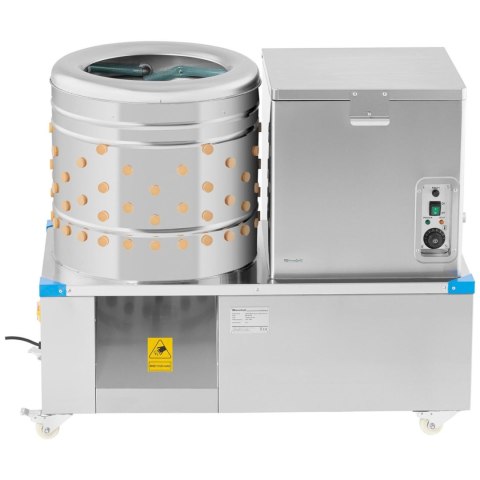 Skubarka oparzalnik do drobiu kurczaków indyków 2w1 bęben śr. 50 cm 55 l 1.5 kW WIESENFIELD