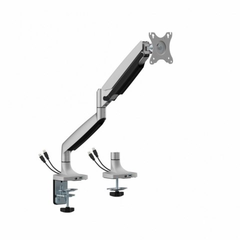 Uchwyt biurkowy gazowy do 1 monitora LED/LCD 17-45 cali L-35HD 1-15KG 1xUSB-A 1xUSB-C 3.0 HEAVY DUTY ART