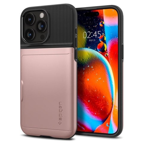 Etui case na iPhone 15 Pro Max Slim Armor CS - różowe SPIGEN