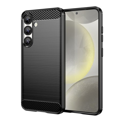 Etui elastyczne silikonowe na Xiaomi Poco F7 Pro Carbon Case - czarne HURTEL