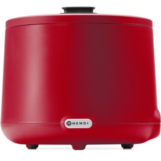 Kociołek termos elektryczny do zupy UNIQ 35-85 C 8 l 500 W - czerwony Hendi