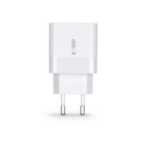 Ładowarka sieciowa C30W USB-C USB-A 30W - biała Tech-Protect