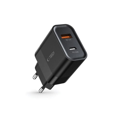 Ładowarka sieciowa C30W USB-C USB-A 30W - czarna Tech-Protect