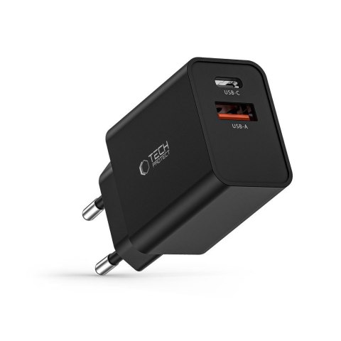 Ładowarka sieciowa NC30W USB-C USB-A 30W - czarna Tech-Protect