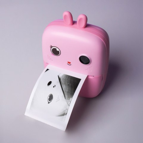 Mini drukarka termiczna z aparatem fotograficznym i kamerą HURC10R - różowa HURTEL
