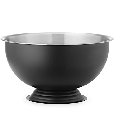 Misa do szampana ponczu stalowa 13 l śr. 393x214 mm - czarna Bar Up