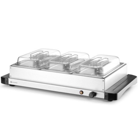 Podgrzewacz elektryczny płyta grzewcza do potraw 3x GN 1/3 400 W Duralex