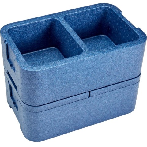 Pojemnik termoizolacyjny 2-komorowy Cam GoBox 437x276x175 mm - niebieski CAMBRO