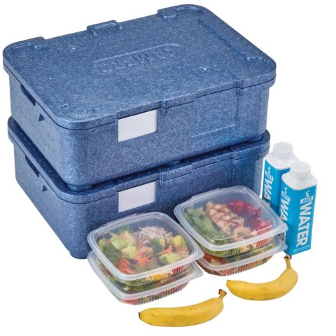 Pojemnik termoizolacyjny 4-komorowy Cam GoBox 480x350x167 mm - niebieski CAMBRO