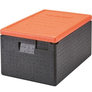 Pokrywa do pojemników Cam GoBox ładowanych od góry 600x400 mm - pomarańczowa CAMBRO