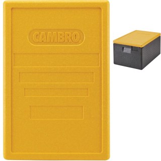 Pokrywa do pojemników Cam GoBox ładowanych od góry 600x400 mm - żółta CAMBRO