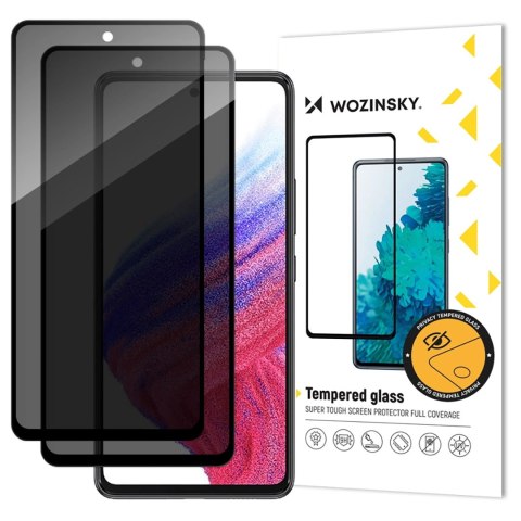 Szkło hartowane prywatyzujące na Xiaomi Redmi Note 14S Privacy Glass - 2 szt. WOZINSKY