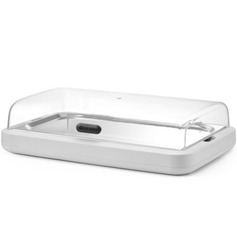 Witrynka ekspozycyjna z wkładem chłodzącym UNIQ GN 1/1 - biała Hendi