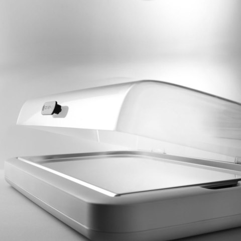 Witrynka ekspozycyjna z wkładem chłodzącym UNIQ GN 1/1 - biała Hendi