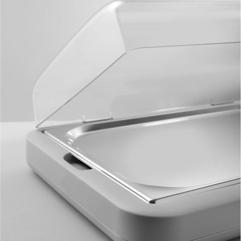 Witrynka ekspozycyjna z wkładem chłodzącym UNIQ GN 1/1 - biała Hendi