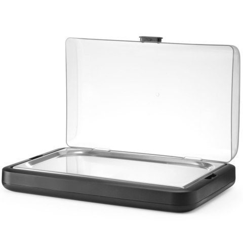 Witrynka ekspozycyjna z wkładem chłodzącym UNIQ GN 1/1 - czarna Hendi