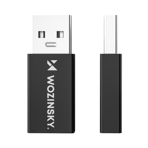 Adapter przejściówka USB-A - USB-C OTG - czarny WOZINSKY