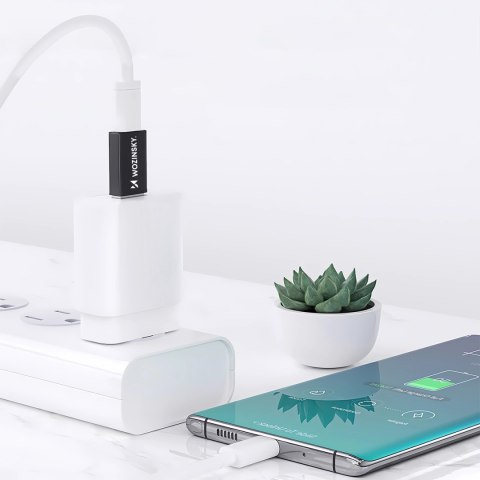 Adapter przejściówka USB-A - USB-C OTG - czarny WOZINSKY