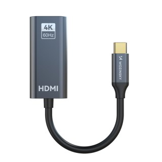 Adapter przejściówka USB-C - HDMI 4K 60Hz - czarny WOZINSKY