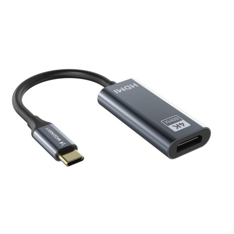 Adapter przejściówka USB-C - HDMI 4K 60Hz - czarny WOZINSKY