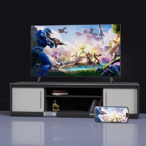 Adapter przejściówka USB-C - HDMI 4K 60Hz - czarny WOZINSKY