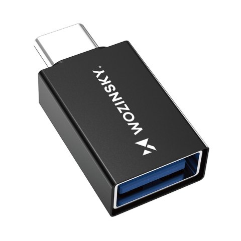Adapter przejściówka USB-C - USB-A 10Gb/s - czarny WOZINSKY