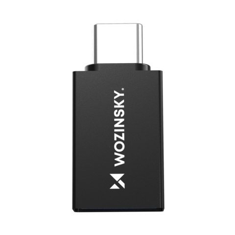 Adapter przejściówka USB-C - USB-A 10Gb/s - czarny WOZINSKY