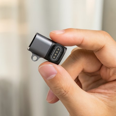 Adapter przejściówka USB-C do zegarka smartwatch Garmin - szary WOZINSKY