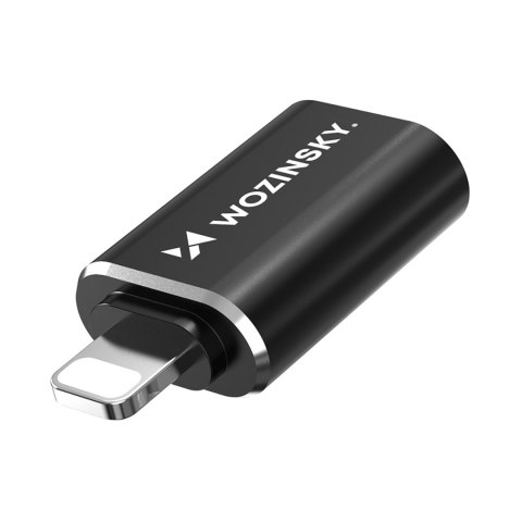 Adapter przejściówka iPhone Lightning - USB-A OTG - czarny WOZINSKY